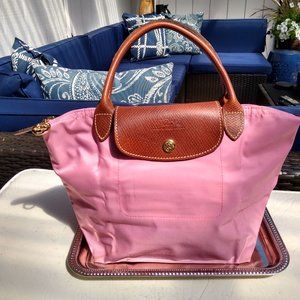 AUTHENTIC- Longchamp Mini Le Pliage - PINK! - ----- SMALL SPOT ON REAR--------
